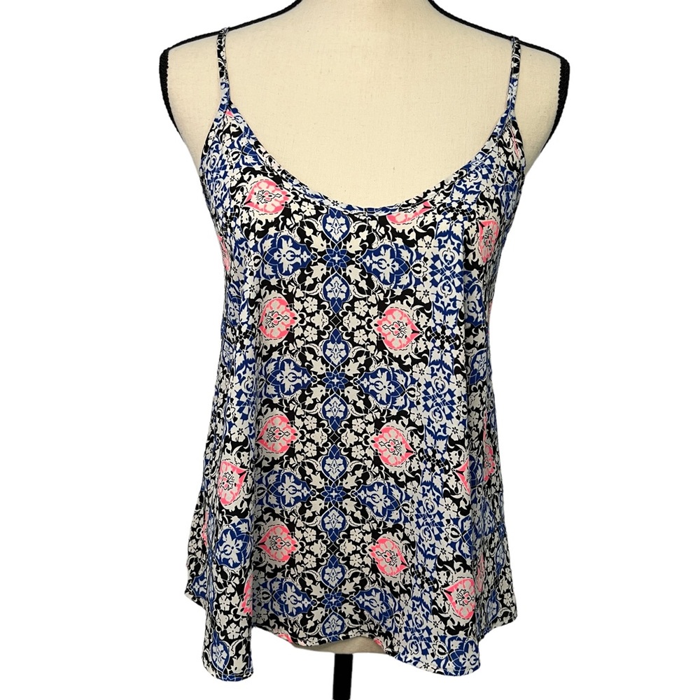 Lush Spaghetti Strap Sheer Tank Small